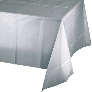 table-cover-plastic-shimmering-silver